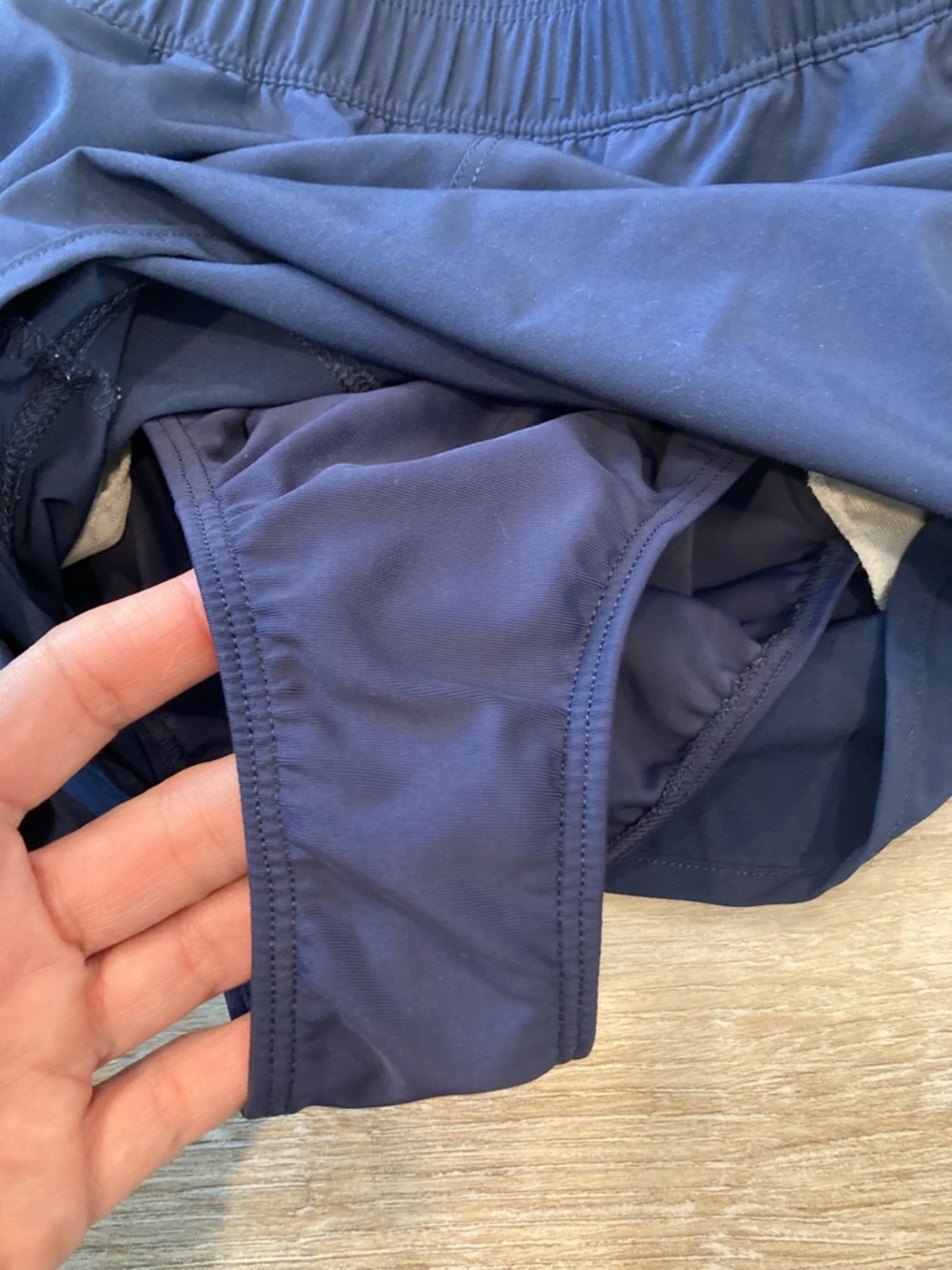 Lands End Girls Swim Shorts in Fuchsia and Navy - Picture 4 of 8